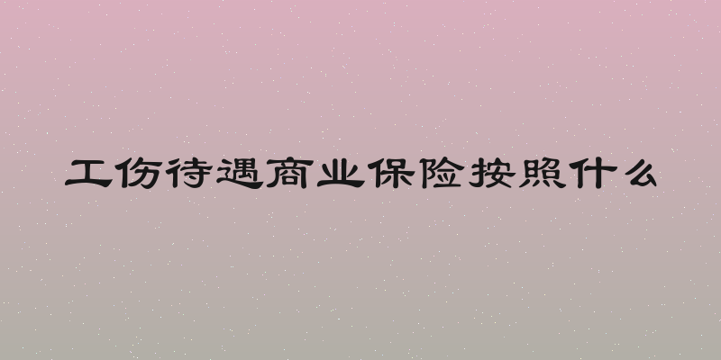 工伤待遇商业保险按照什么