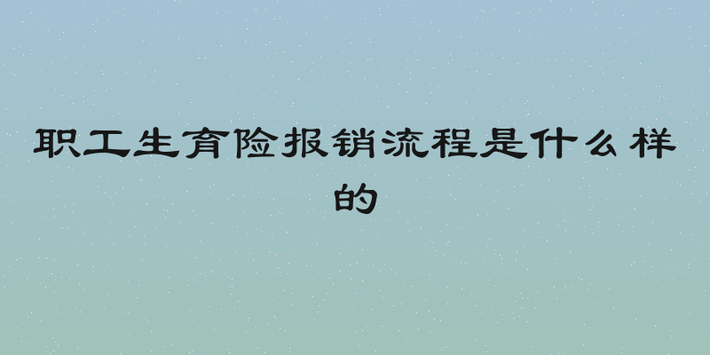 职工生育险报销流程是什么样的