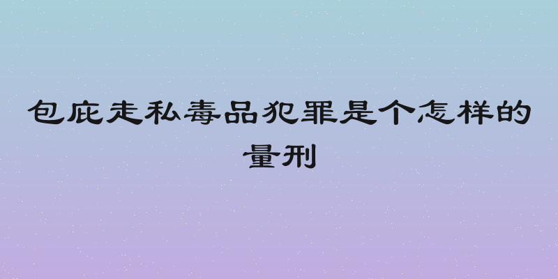 包庇走私毒品犯罪是个怎样的量刑
